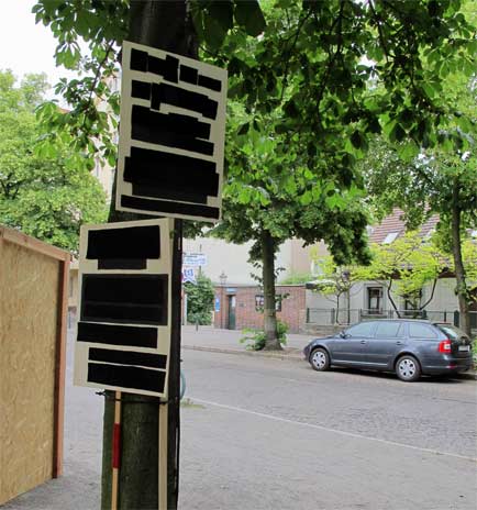 Blackout - Plakate aus Holz mit Samt und Lederstreifen - Jean-Ulrick Désert